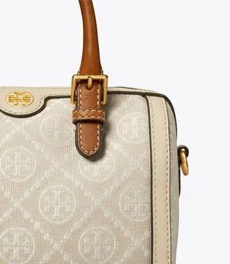 T.O.R.Y. B.U.R.C.H. MINI T MONOGRAM BARREL BAG