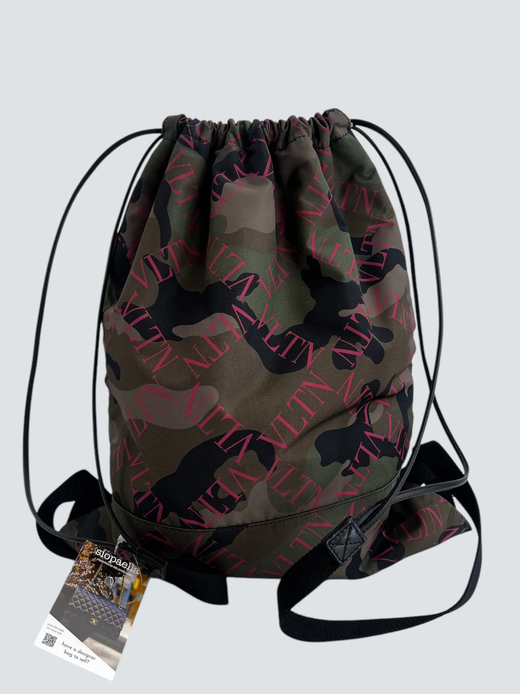 Valentino Nylon Camo Backpack