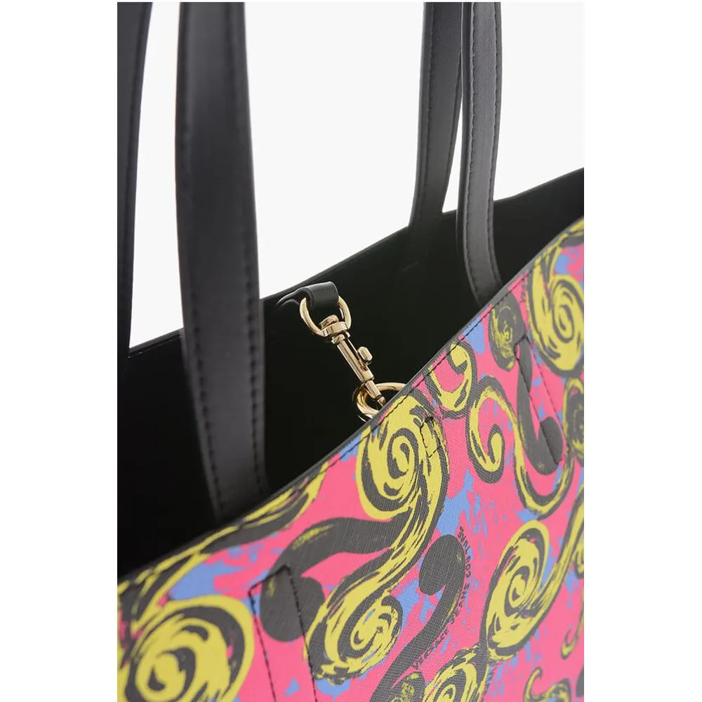 Versace JEANS COUTURE Reversible Faux Leather Tote Bag with Women's Matched