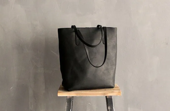 Vintage LEATHER WOMENs Large Tote Bag Work Tote Purse FOR WOMEN