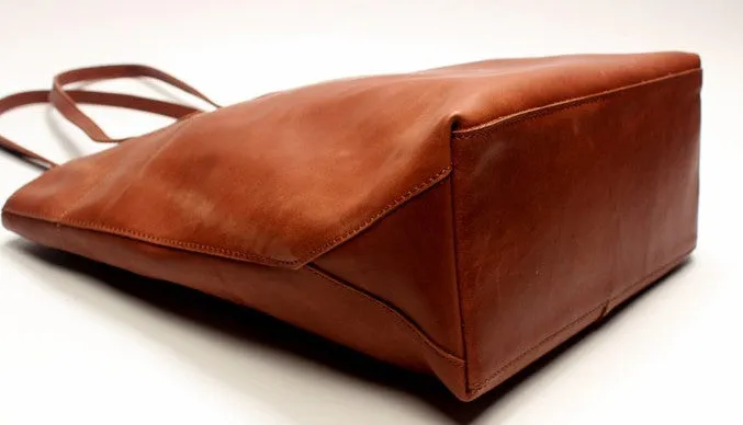 Vintage LEATHER WOMENs Large Tote Bag Work Tote Purse FOR WOMEN