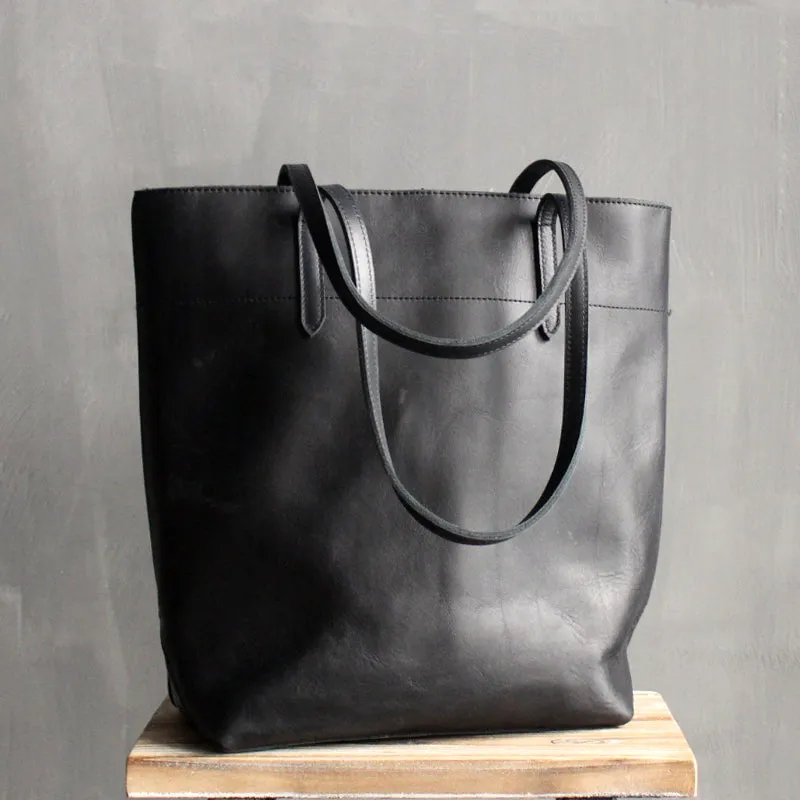 Vintage LEATHER WOMENs Large Tote Bag Work Tote Purse FOR WOMEN