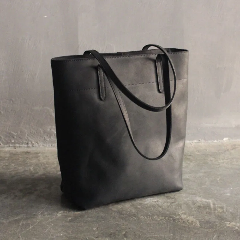 Vintage LEATHER WOMENs Large Tote Bag Work Tote Purse FOR WOMEN