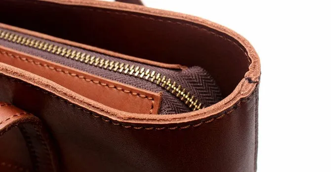 Vintage LEATHER WOMENs Large Tote Bag Work Tote Purse FOR WOMEN