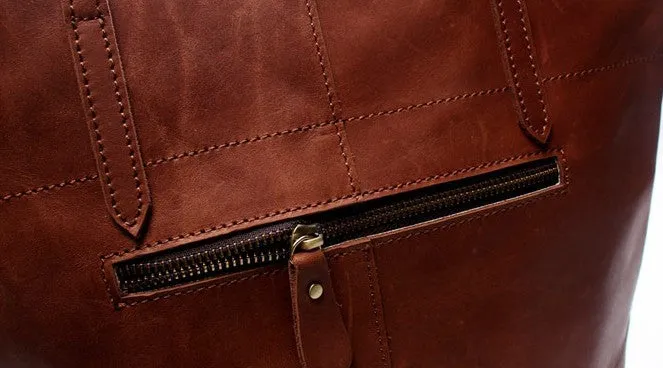 Vintage LEATHER WOMENs Large Tote Bag Work Tote Purse FOR WOMEN
