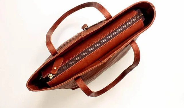 Vintage LEATHER WOMENs Large Tote Bag Work Tote Purse FOR WOMEN