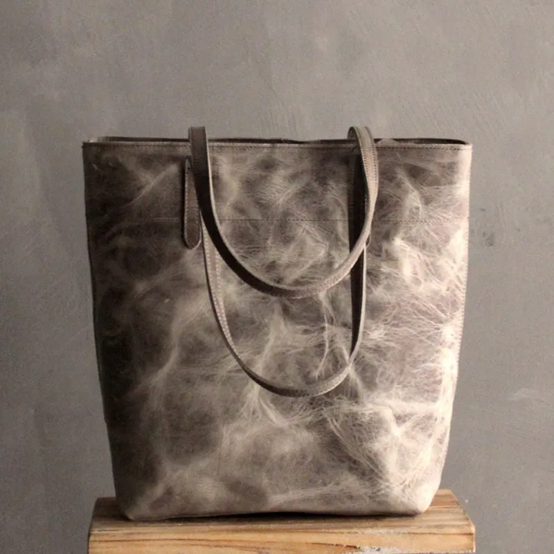 Vintage LEATHER WOMENs Large Tote Bag Work Tote Purse FOR WOMEN