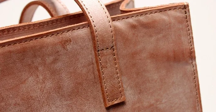 Vintage WOMENs LEATHER Tote Bag Work Leather Tote Purses FOR WOMEN