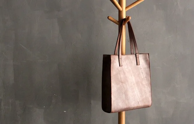 Vintage WOMENs LEATHER Tote Bag Work Leather Tote Purses FOR WOMEN