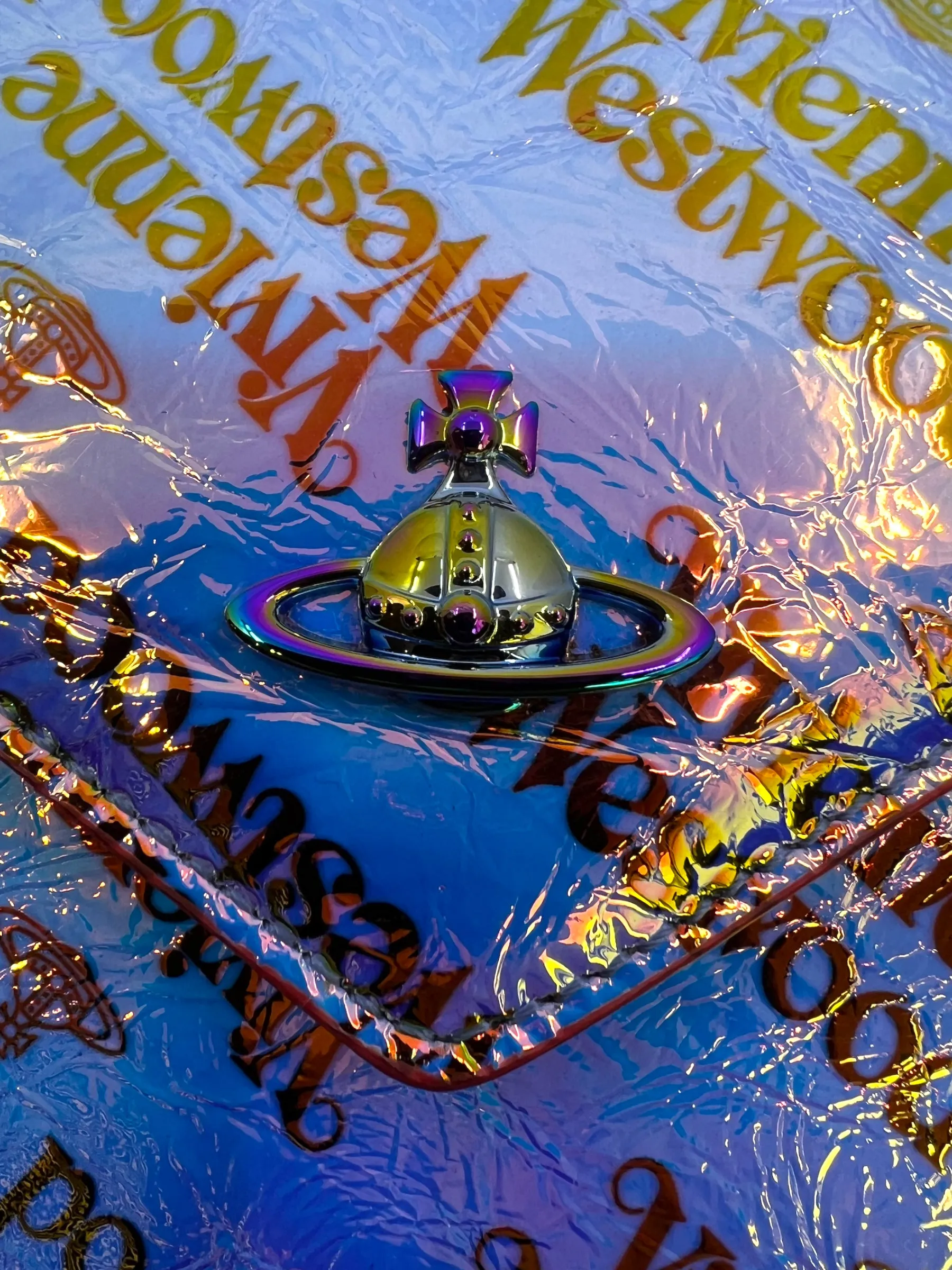 Vivienne Westwood Multi Colour Holographic Clutch