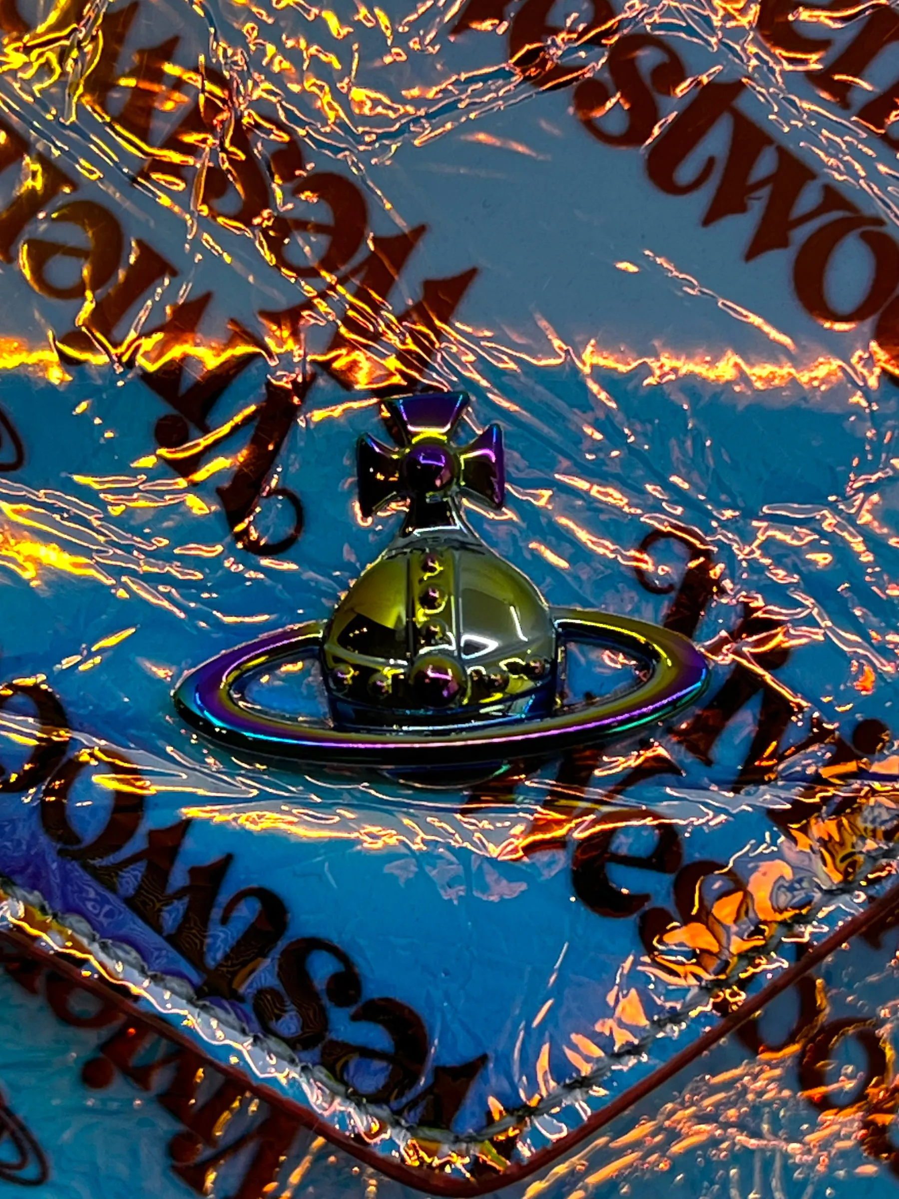 Vivienne Westwood Multi Colour Holographic Clutch