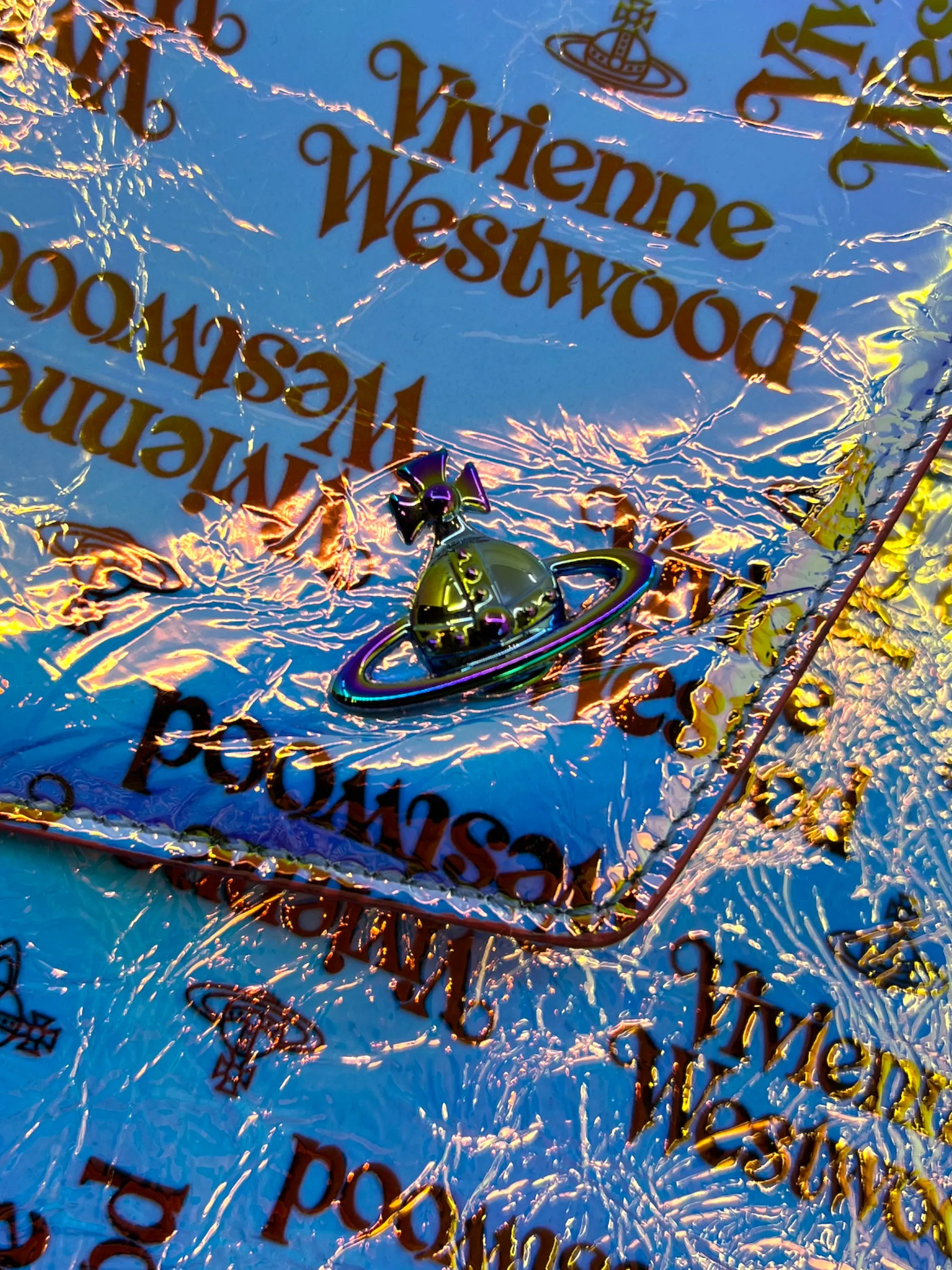 Vivienne Westwood Multi Colour Holographic Clutch
