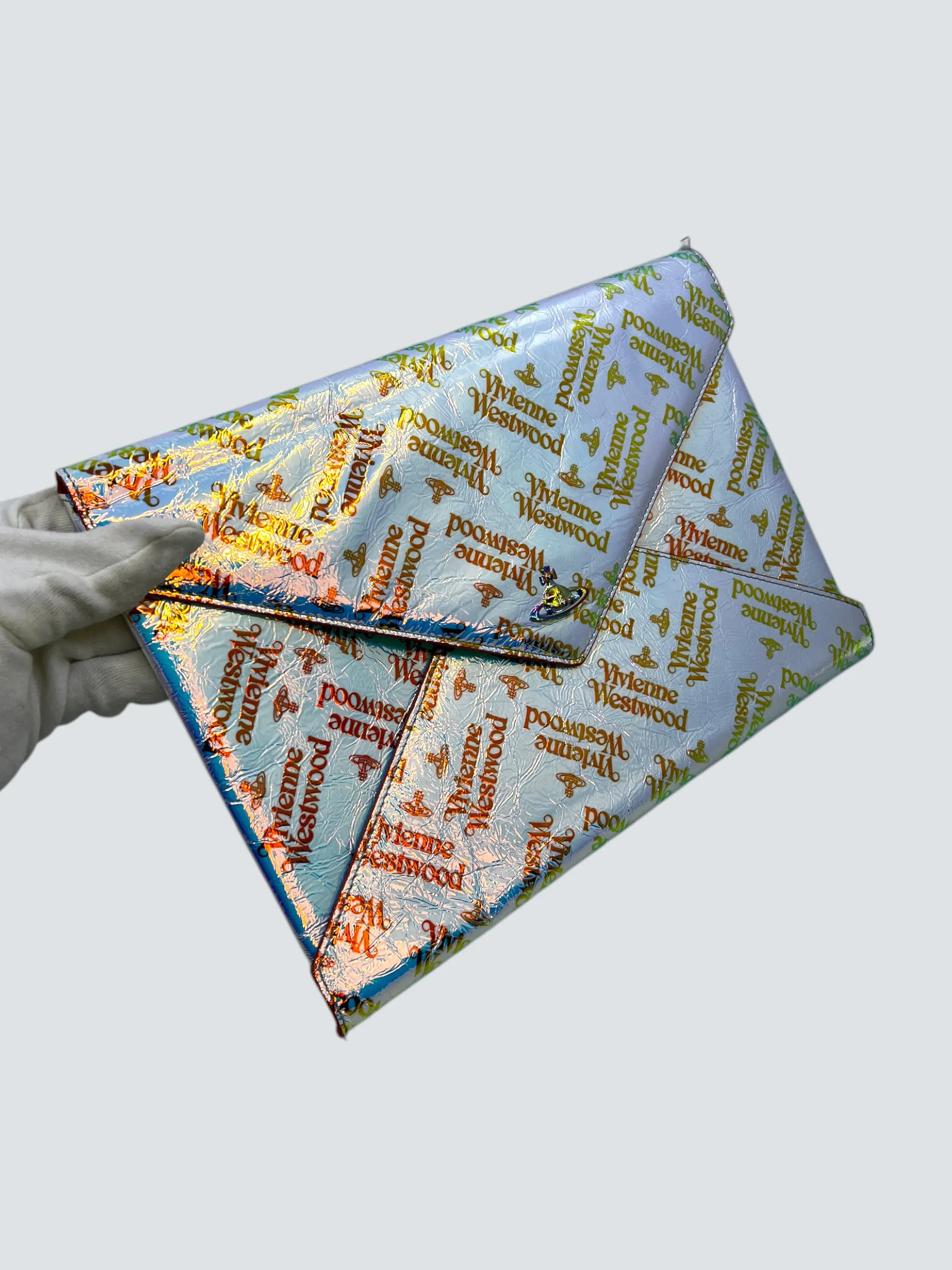 Vivienne Westwood Multi Colour Holographic Clutch