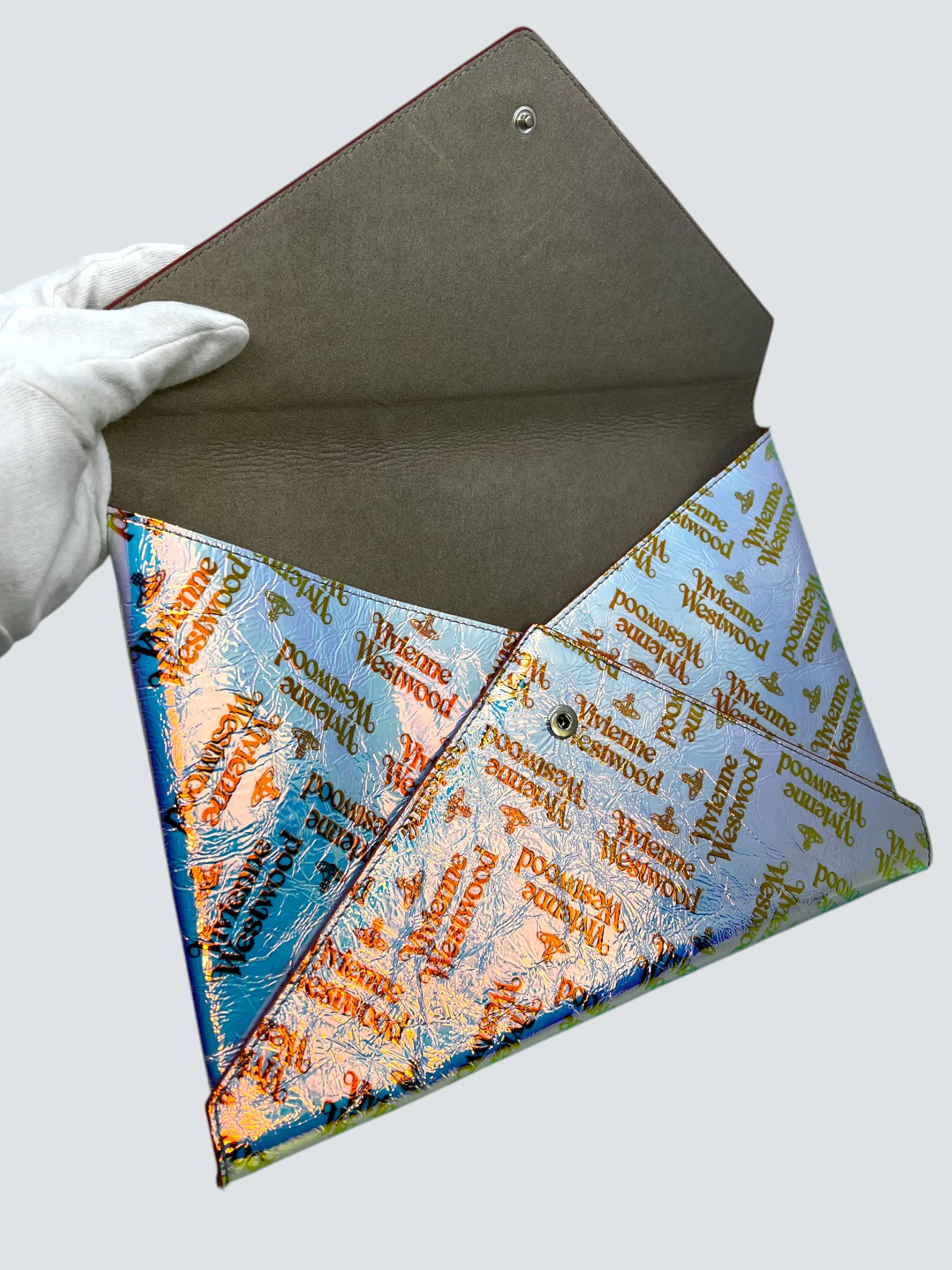 Vivienne Westwood Multi Colour Holographic Clutch