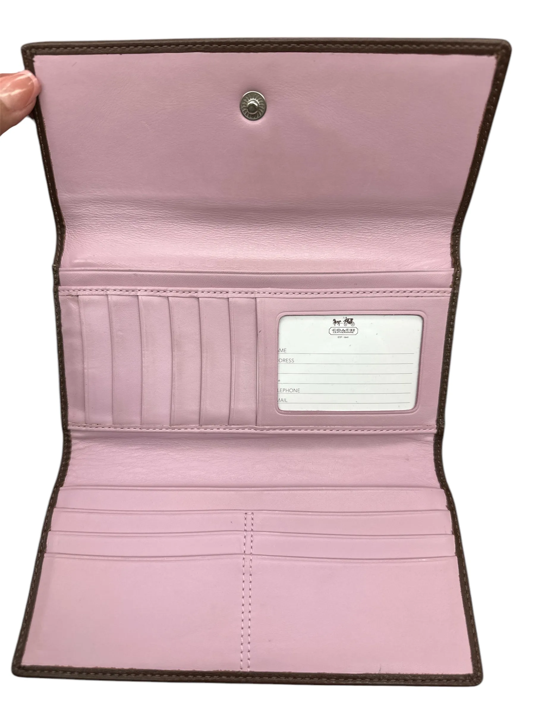 Wallet By Coach, Size: Large