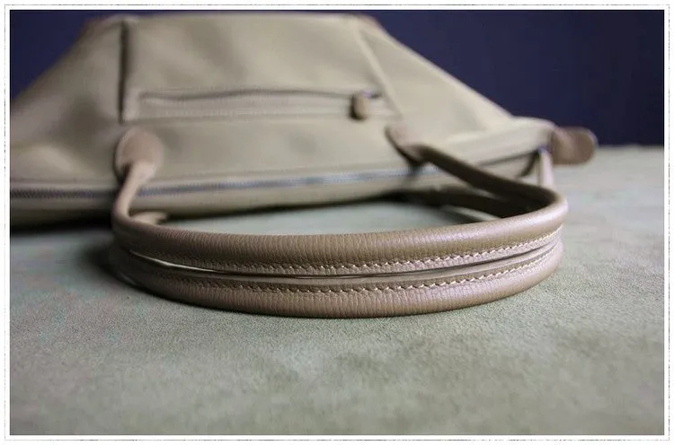 Womens Dark Blue&Brown Nylon Shoulder Tote Small Dark Blue Nylon&Brown Handbag Purse for Ladies
