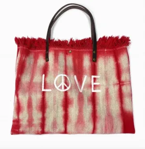 Women's Love Tote Bag In Red