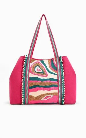Women's Rock N Roll Embellished Tote In Pink