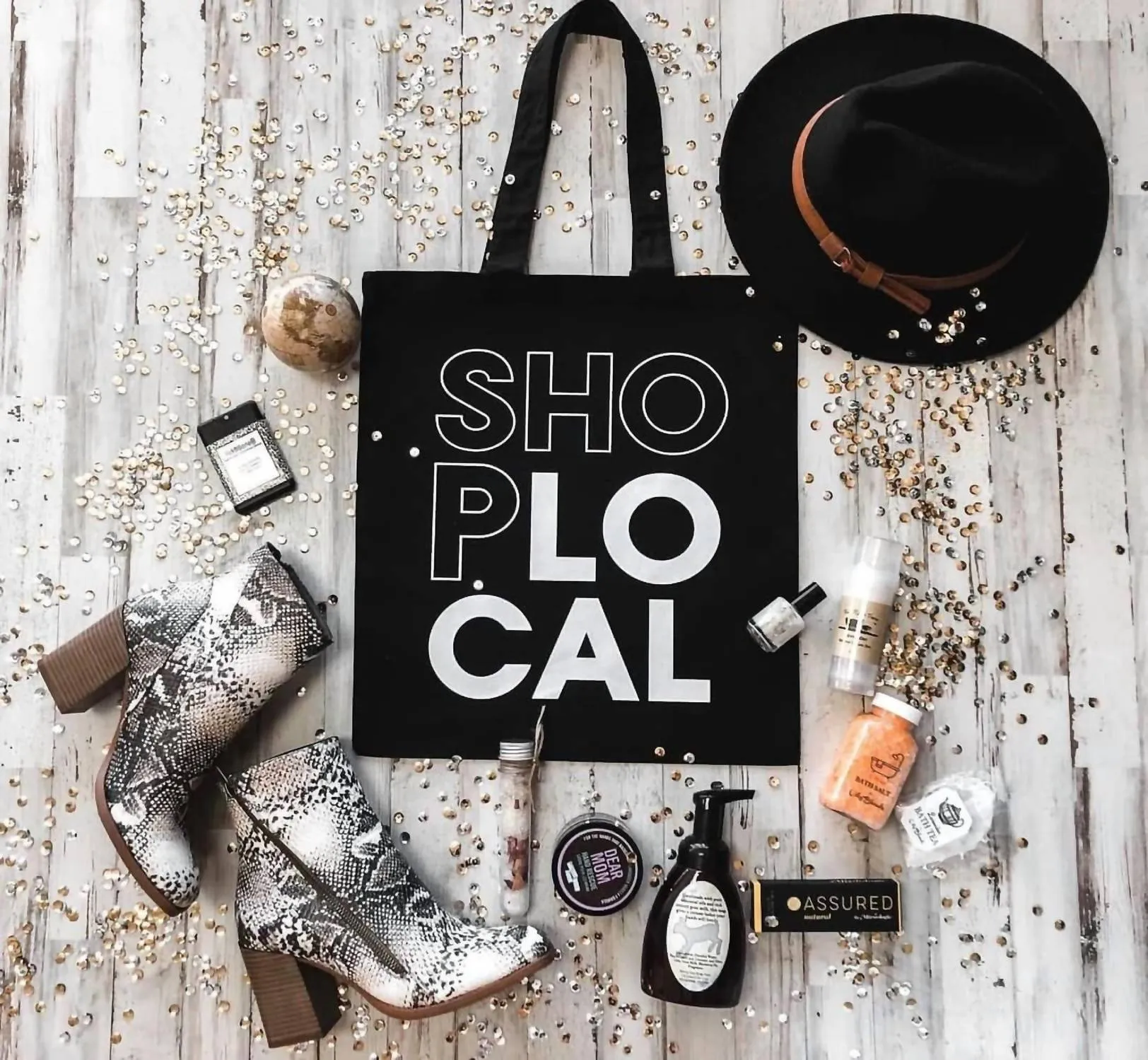 Women's Shop Local Tote Bundle In Black