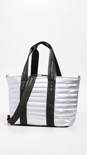 Women's Wingman Bag In Silver Liquid