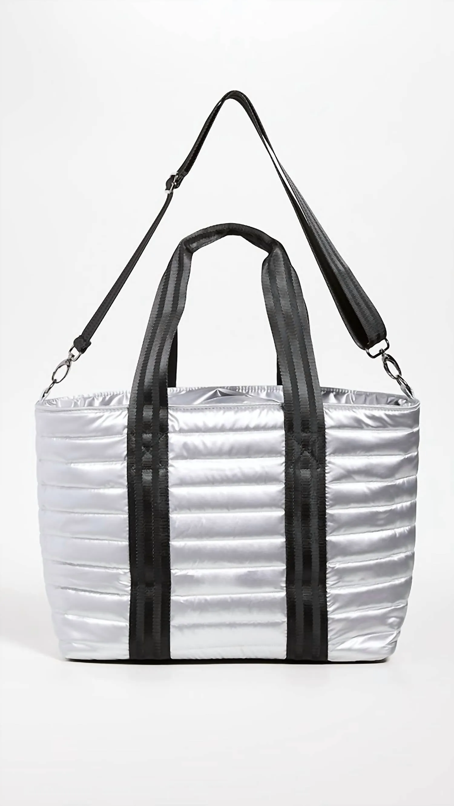 Women's Wingman Bag In Silver Liquid