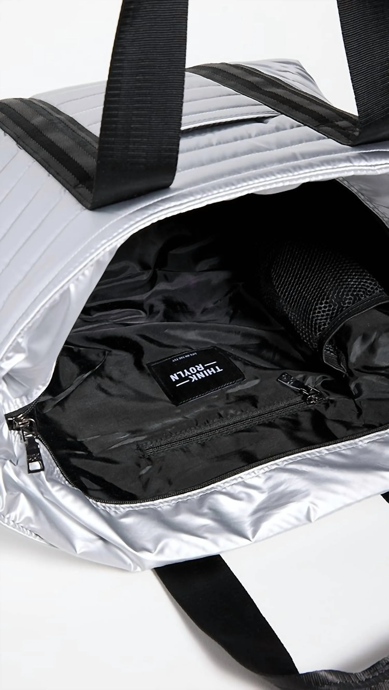 Women's Wingman Bag In Silver Liquid