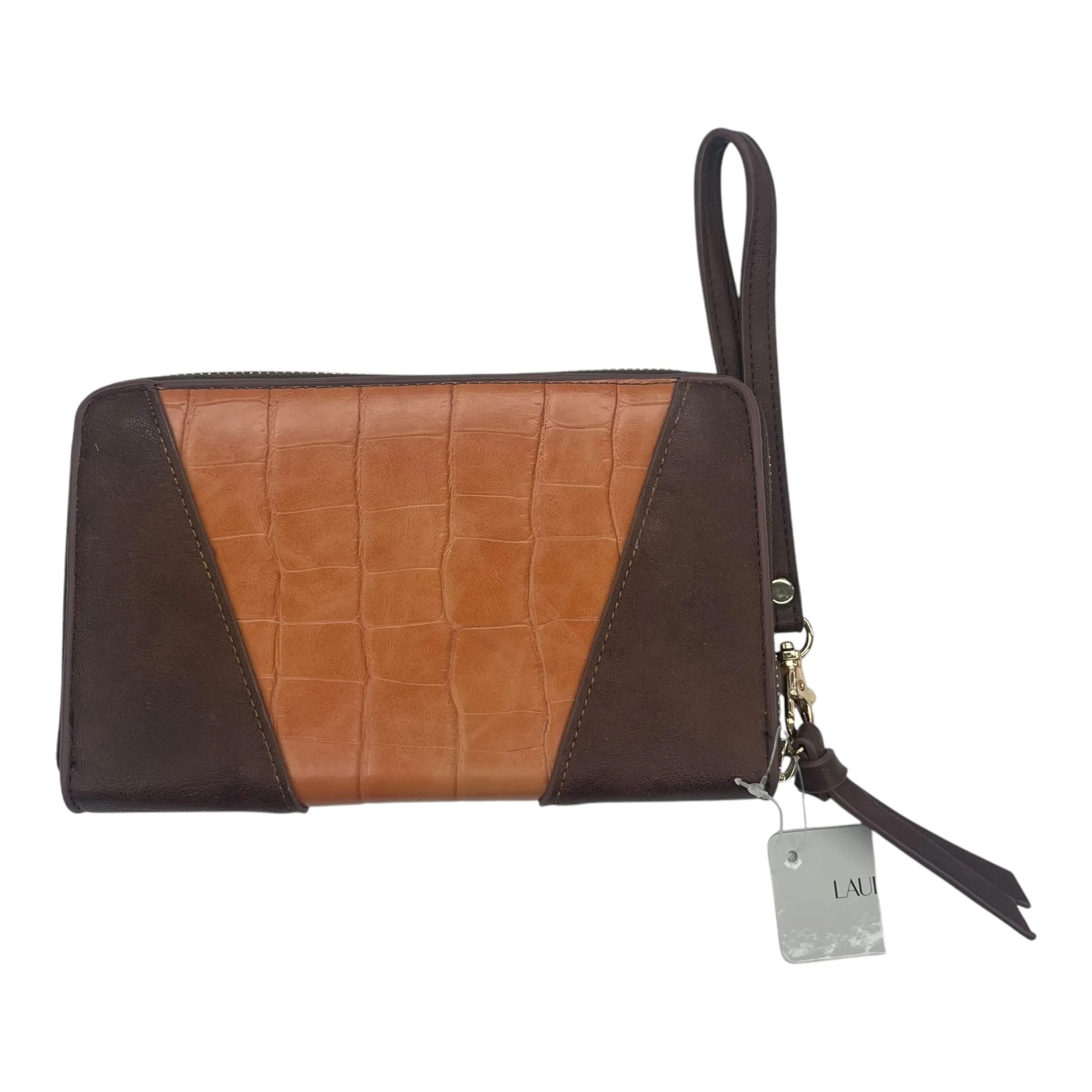 Wristlet By Clothes Mentor In Brown, Size:Medium