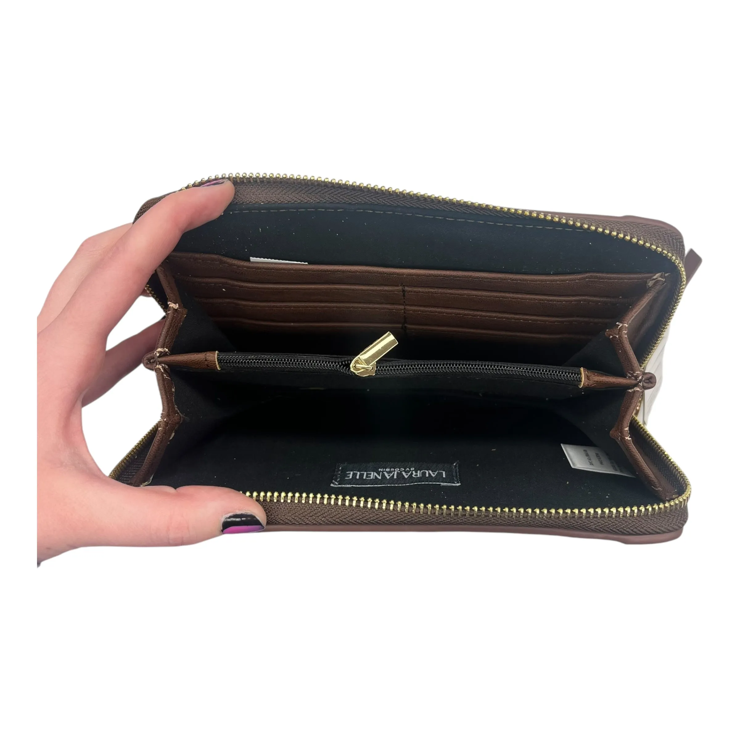 Wristlet By Clothes Mentor In Brown, Size:Medium