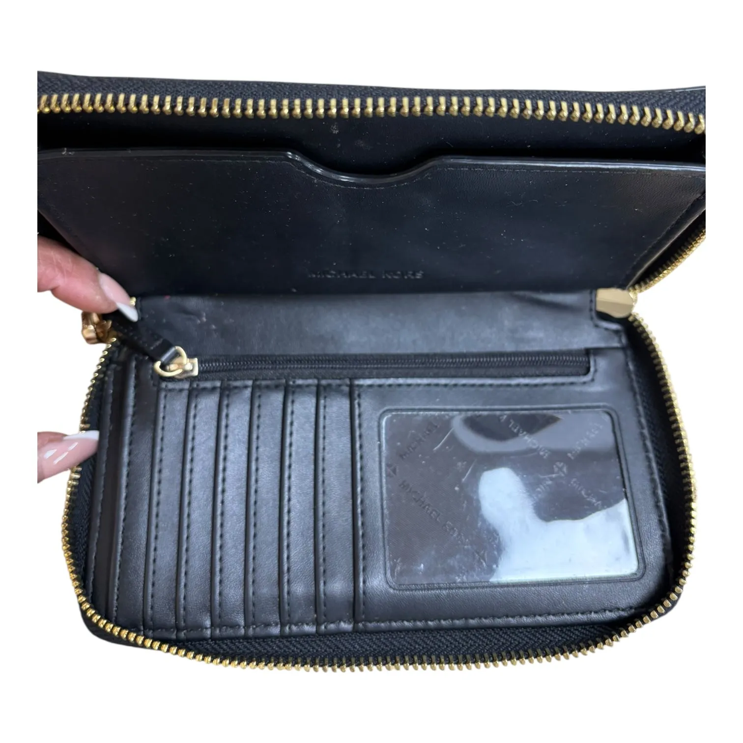Wristlet Designer By Michael Kors In Black, Size:Medium