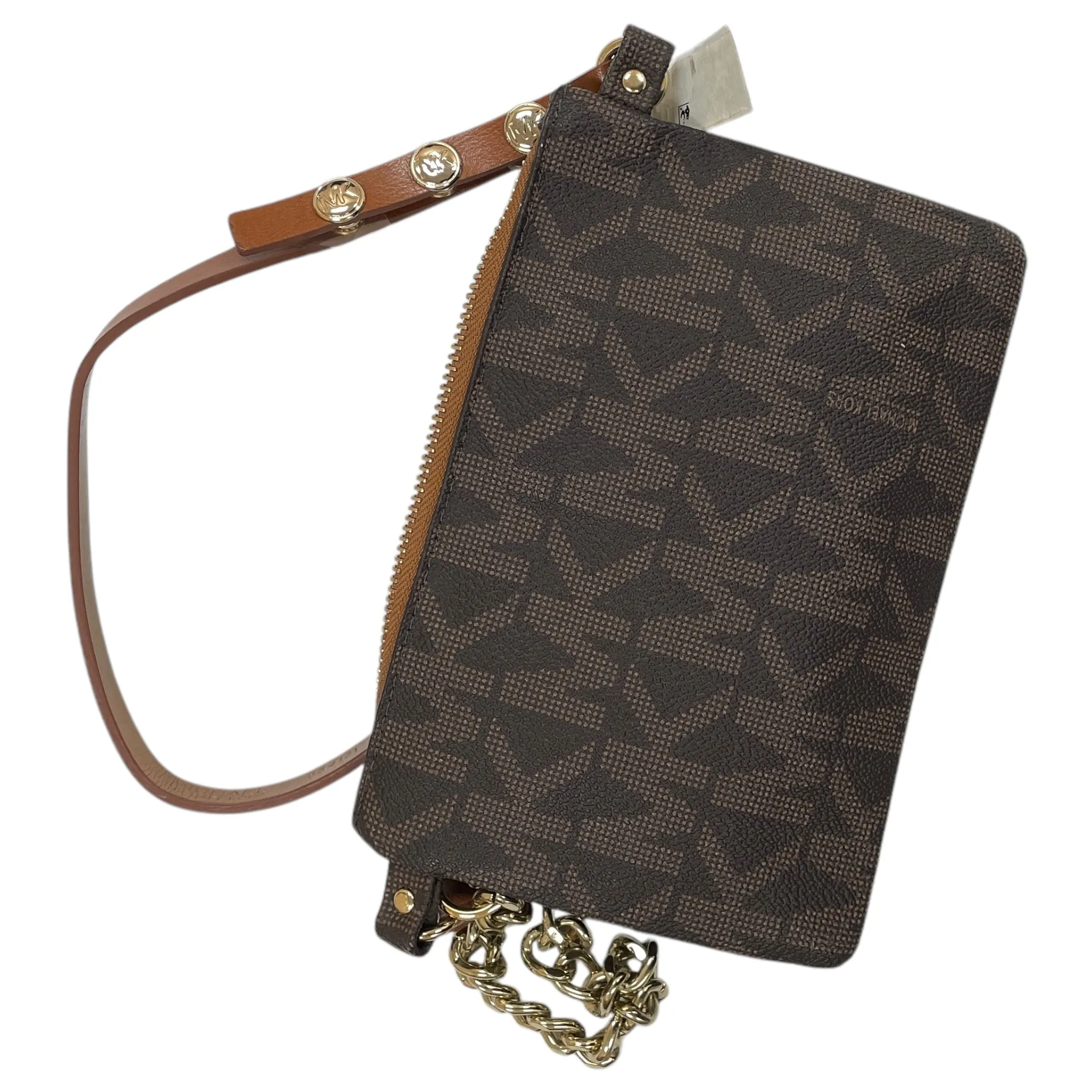 Wristlet Designer By Michael Kors In Brown, Size:Small