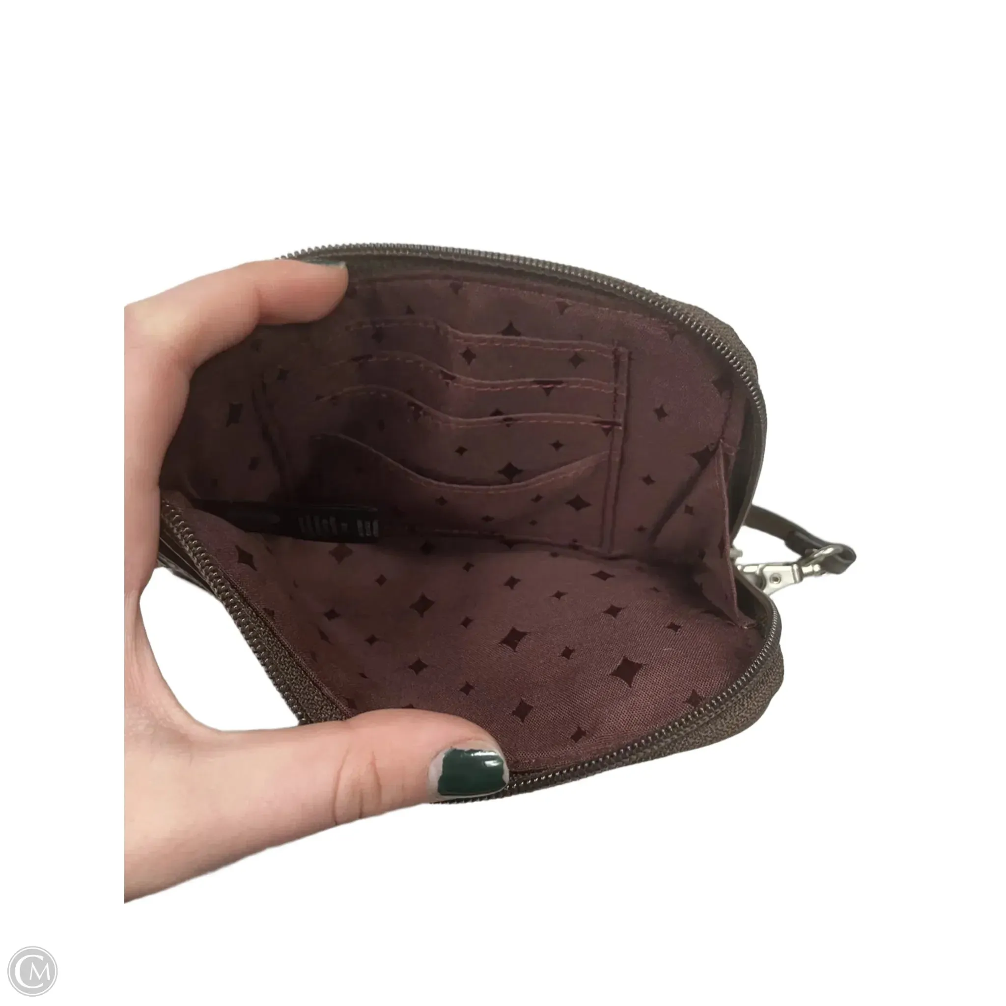 Wristlet Leather By Fossil, Size: Medium