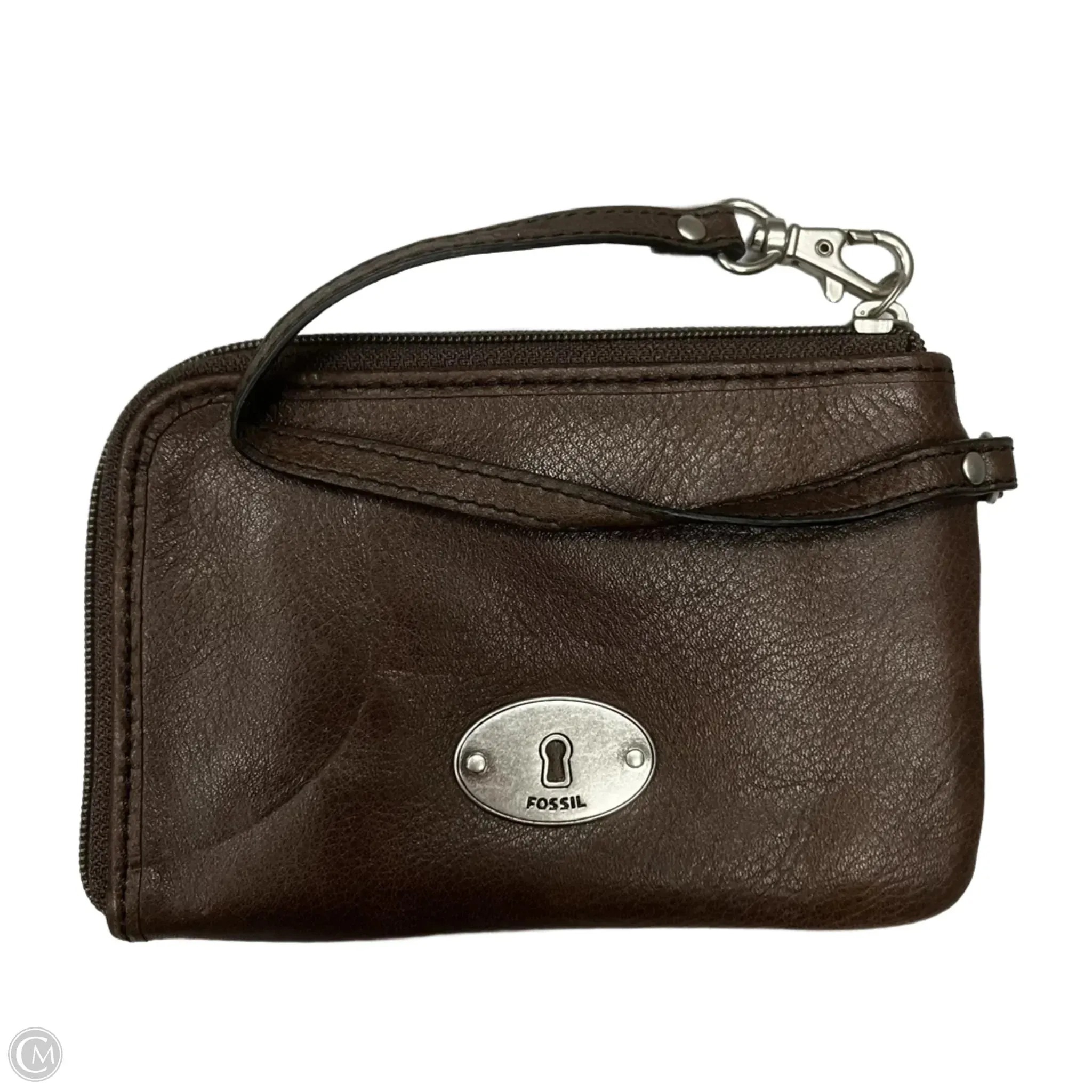 Wristlet Leather By Fossil, Size: Medium