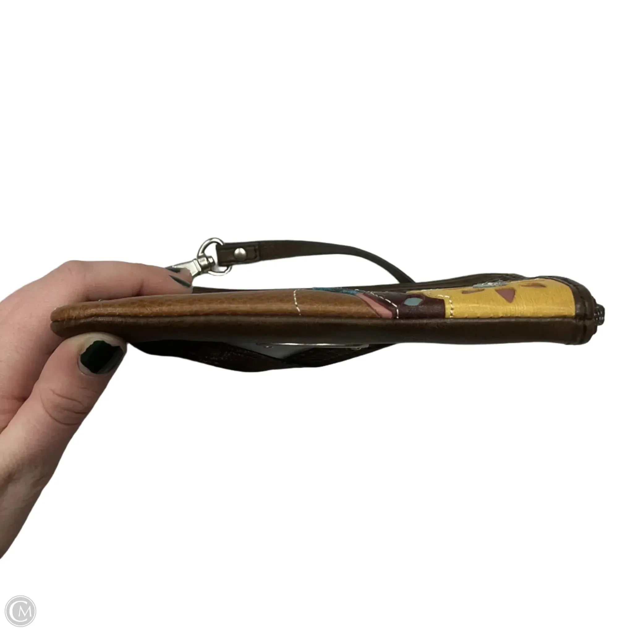 Wristlet Leather By Fossil, Size: Medium
