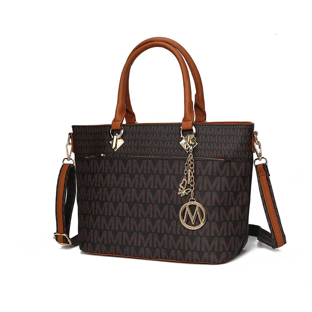 Yonah Tote Bag Signature Printed Womens Handbag Vegan Leather