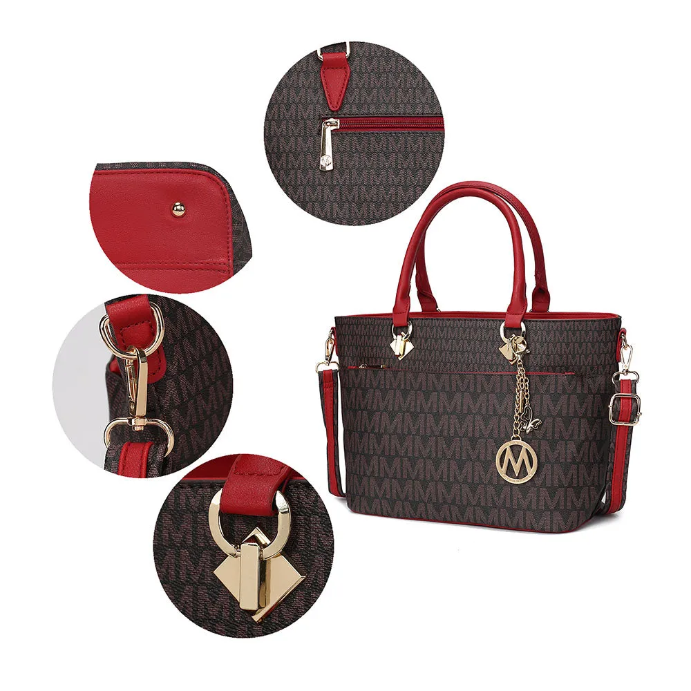 Yonah Tote Bag Signature Printed Womens Handbag Vegan Leather