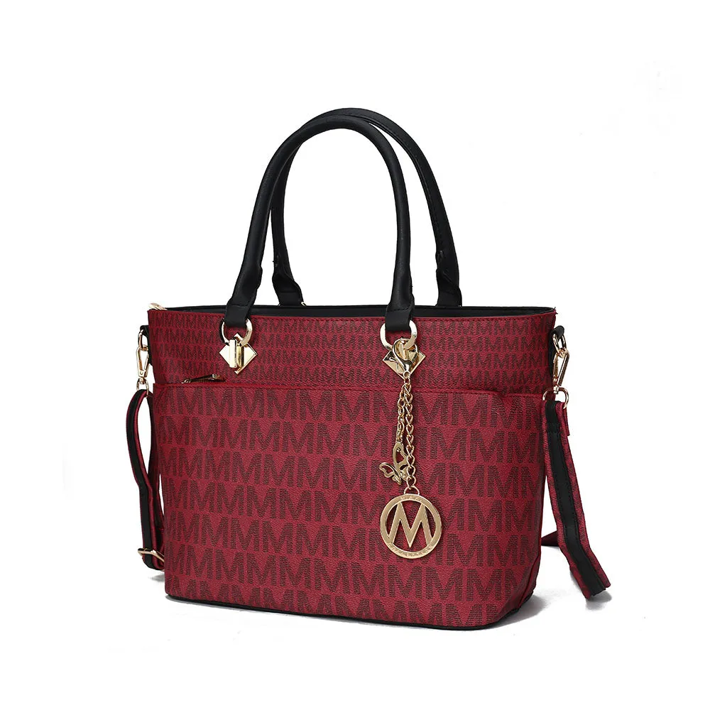 Yonah Tote Bag Signature Printed Womens Handbag Vegan Leather