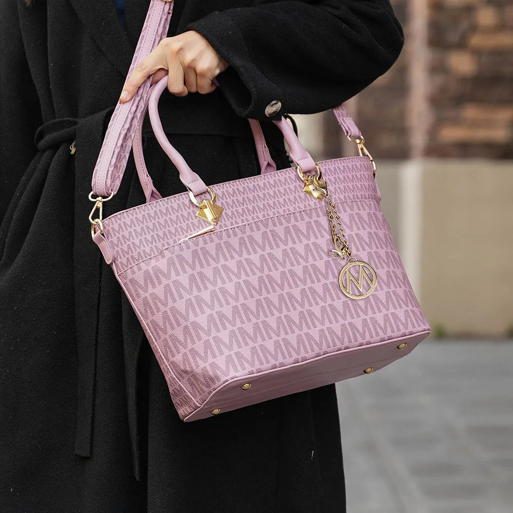 Yonah Tote Bag Signature Printed Womens Handbag Vegan Leather