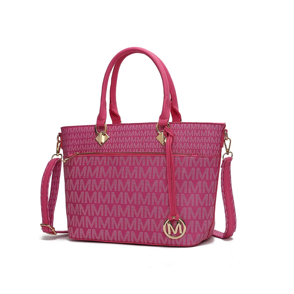 Yonah Tote Bag Signature Printed Womens Handbag Vegan Leather