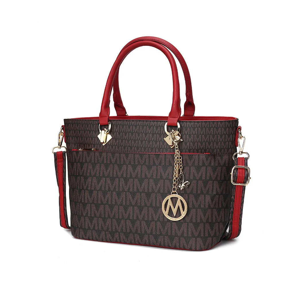 Yonah Tote Bag Signature Printed Womens Handbag Vegan Leather