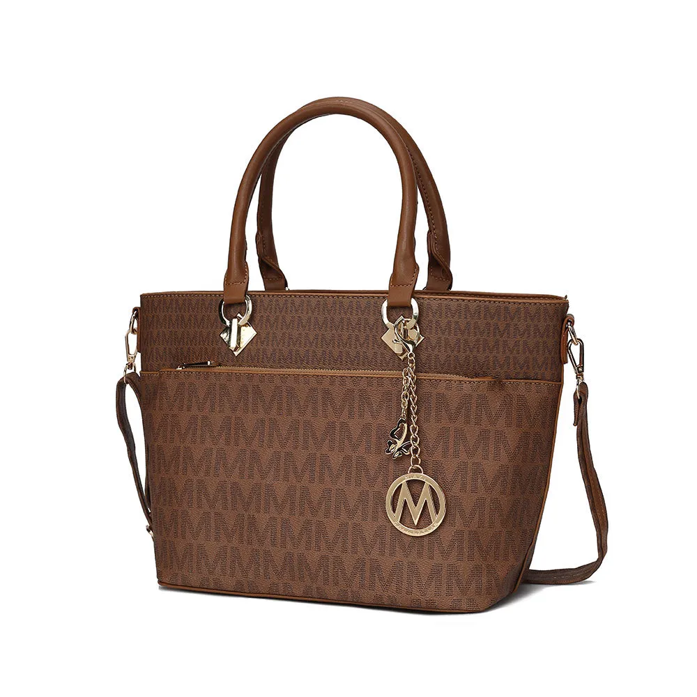 Yonah Tote Bag Signature Printed Womens Handbag Vegan Leather