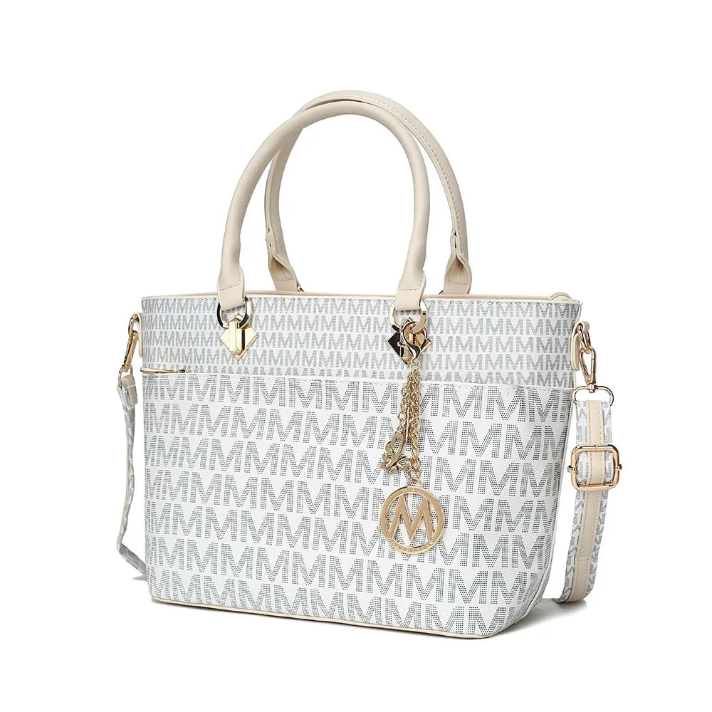 Yonah Tote Bag Signature Printed Womens Handbag Vegan Leather