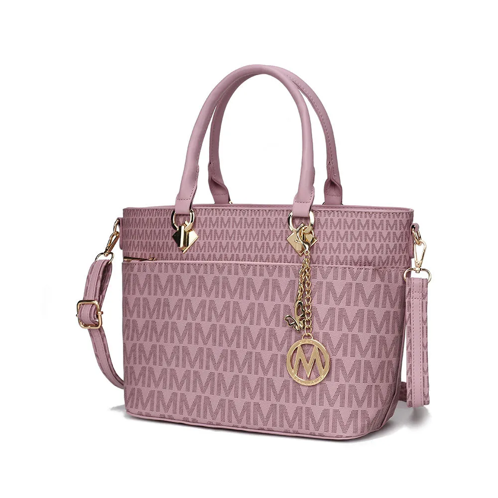 Yonah Tote Bag Signature Printed Womens Handbag Vegan Leather