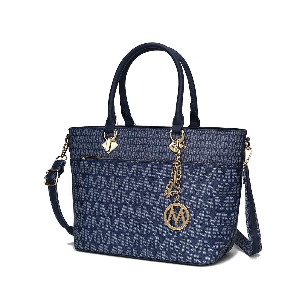 Yonah Tote Bag Signature Printed Womens Handbag Vegan Leather