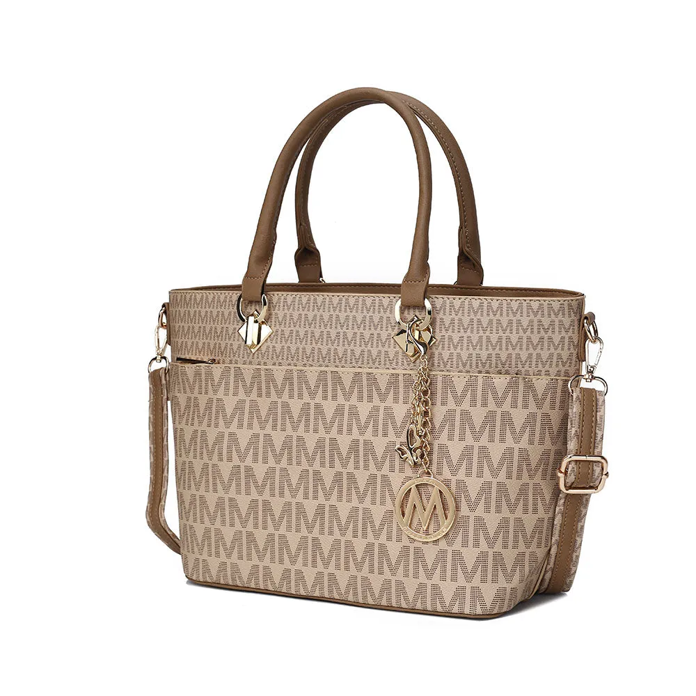 Yonah Tote Bag Signature Printed Womens Handbag Vegan Leather