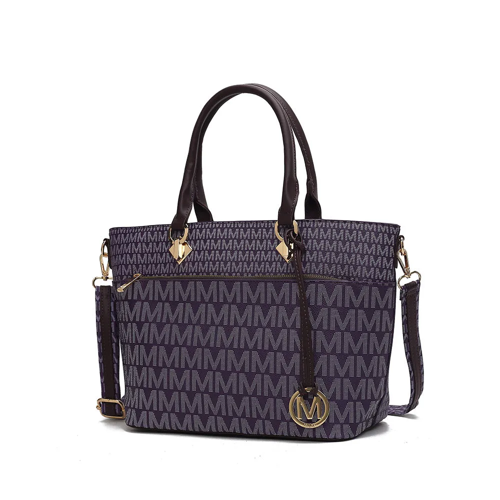 Yonah Tote Bag Signature Printed Womens Handbag Vegan Leather